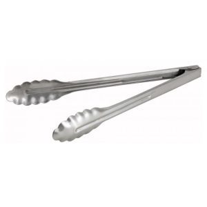 Pinza en acero inoxidable alto tráfico calibre 1,2 mm. Largo 12" - 30.5 cm Winco